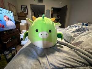 Squishmallows Kellytoy Dexter the Dragon Green Plush Stuffed Animal